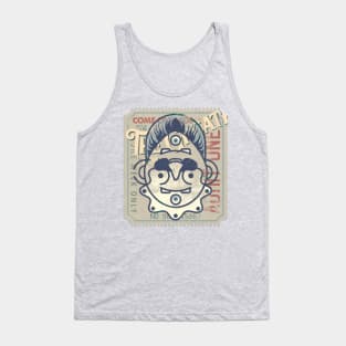 Topsy Turvey Upside Down Circus Ticket Tank Top